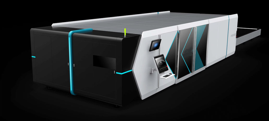 IPG 20mm CNC Metal Cutting 8025 เครื่องตัดเลเซอร์สำหรับแผ่นเหล็ก