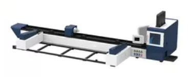 Double Pneumatic Chuck 6500mm CNC เครื่องตัดท่อด้วยเลเซอร์